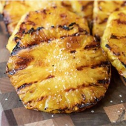 Grilled Pineapple with Brown Sugar and Sea Salt