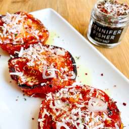 Grilled Pizza Tomatoes by Jennifer Fisher