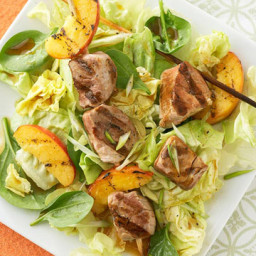 Grilled Pork and Peach Salad