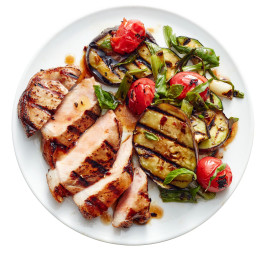 Grilled Pork and Ratatouille