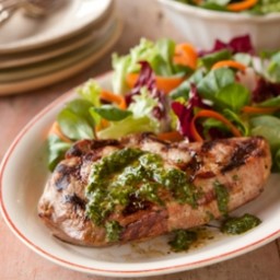 Grilled Pork Chops with Chimichurri