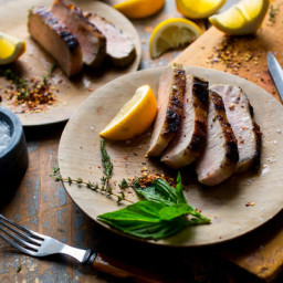 Grilled Pork Loin With Herbs, Cumin and Garlic