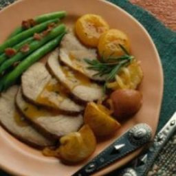 Grilled Pork Loin with Honey and Port
