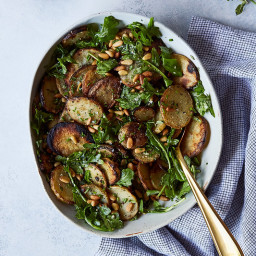 Grilled Potato and Arugula Salad with Fresh Herbs