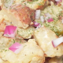 Grilled Potato Salad with Crazy Steve's Cajun Cukes Recipe