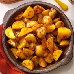 Grilled Potatoes with Sour Cream Sauce Recipe