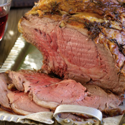 Grilled Prime Rib with Garlic & Rosemary