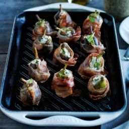 Grilled Prosciutto-Wrapped Figs with Goat Cheese