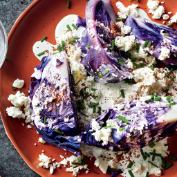 Grilled Purple Cabbage Wedge Salad