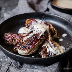 Grilled Radicchio with Parmesan Dressing