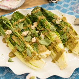 Grilled Romaine with Balsamic Dressing