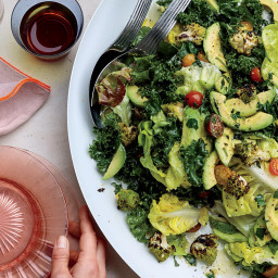 Grilled Romanesco Salad with Charred-Herb Dressing