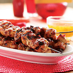 Grilled Rosemary Chicken Thighs with Sweet and Sour Orange Dipping Sauce