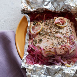 Grilled Salmon in a Foil Pack
