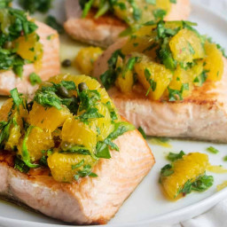 Grilled Salmon with Citrus Salsa