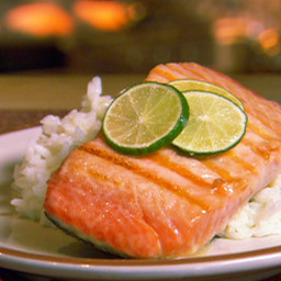 Grilled Salmon with Key Lime Butter