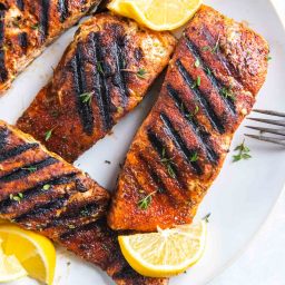 Grilled Salmon with the Best Salmon Seasoning