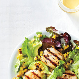 Grilled Scallops With Corn Salad