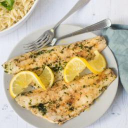 Grilled Sea Bass With Garlic Butter