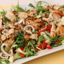 Grilled Shrimp and Calamari Salad Recipe