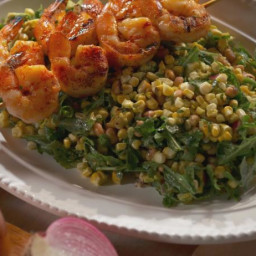 Grilled Shrimp and Corn Salad with Herb Lime Dressing