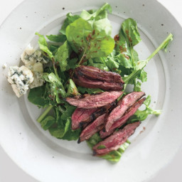 Grilled Skirt Steak and Arugula Salad with Roquefort and Catalina Dressing