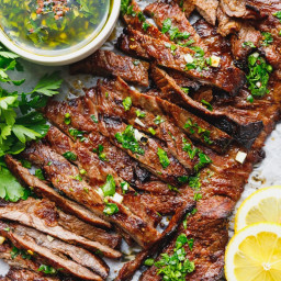 Grilled Skirt Steak With Chimichurri 