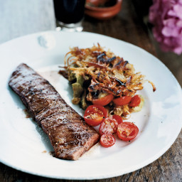 Grilled Skirt Steak with Rösti Potatoes