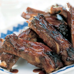 Grilled Spareribs with Cherry Cola Glaze