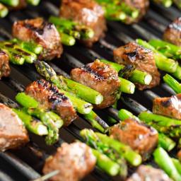 Grilled Steak and Asparagus Kabobs