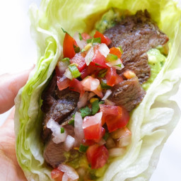 Grilled Steak Lettuce Tacos