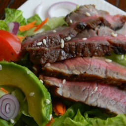 Grilled Steak Salad with Asian Dressing Recipe