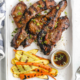 Grilled Steak Tips with Soy Marinade