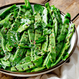 Grilled Summer Beans With Garlic and Herbs