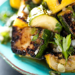 Grilled Summer Squash With Chimichurri Recipe