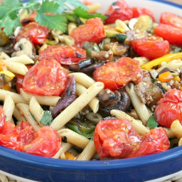 Grilled Summertime Veggies with Pasta