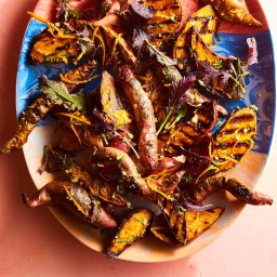 Grilled Sweet Potatoes with Gremolata