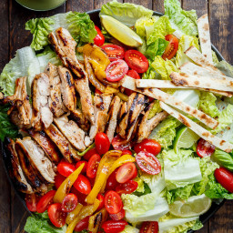 Grilled Tequila Lime Chicken Taco Salad