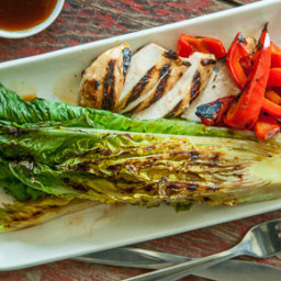Grilled Teriyaki Chicken and Romaine Salad