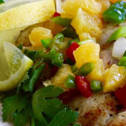 Grilled Tilapia with Orange Salsa