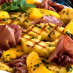Grilled Tropical Fruit Salad with Prosciutto