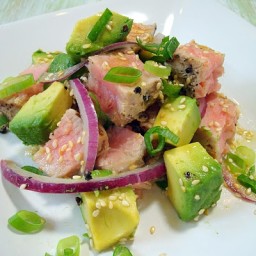 Grilled Tuna and Avocado Salad