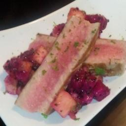 Grilled Tuna with Dragon Fruit Salsa