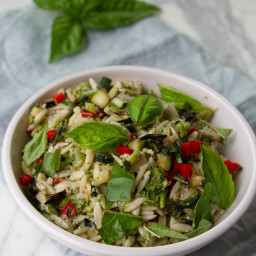 Grilled Vegetable Orzo Pasta Salad