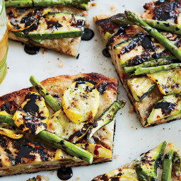 Grilled Vegetable Pizza with Balsamic Reduction