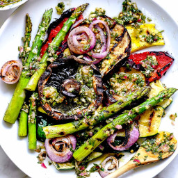 Grilled Vegetables with Chimichurri Sauce