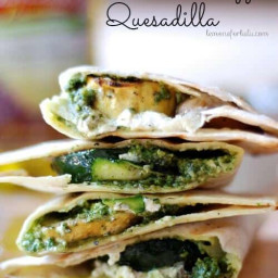 Grilled Veggie Quesadilla {#GrillwithPompeian #ad}