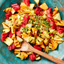 Grilled Watermelon and Honeydew Salad