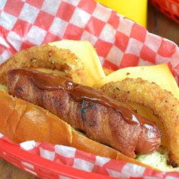Grilled Western Bacon Hot Dogs