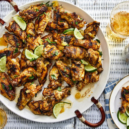 Grilled Wings with Pineapple-Ginger Glaze